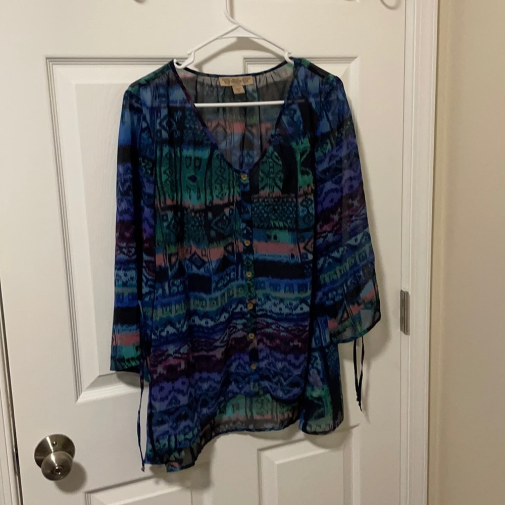 GUC women’s 3/4 length sheer top